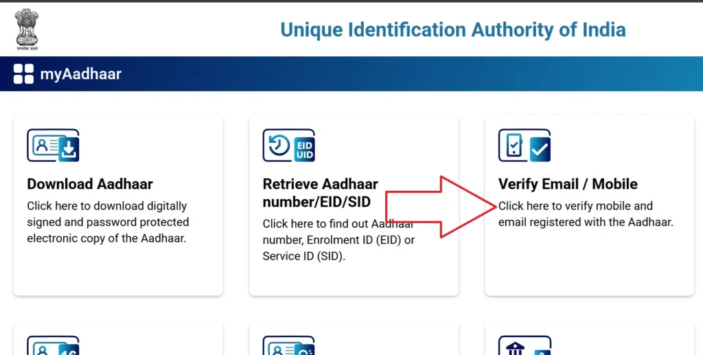 Verify Email / Mobile